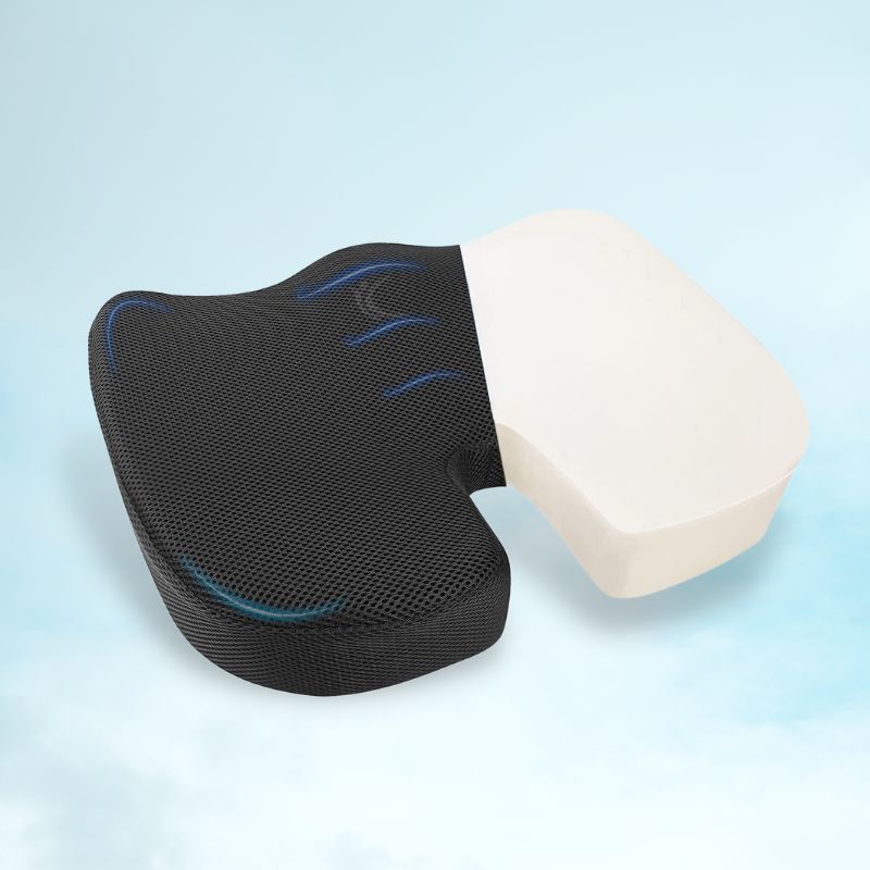 Almofada ortopédica SitComfort - Assento gel ultra confortável para alívio da dor no cóccix